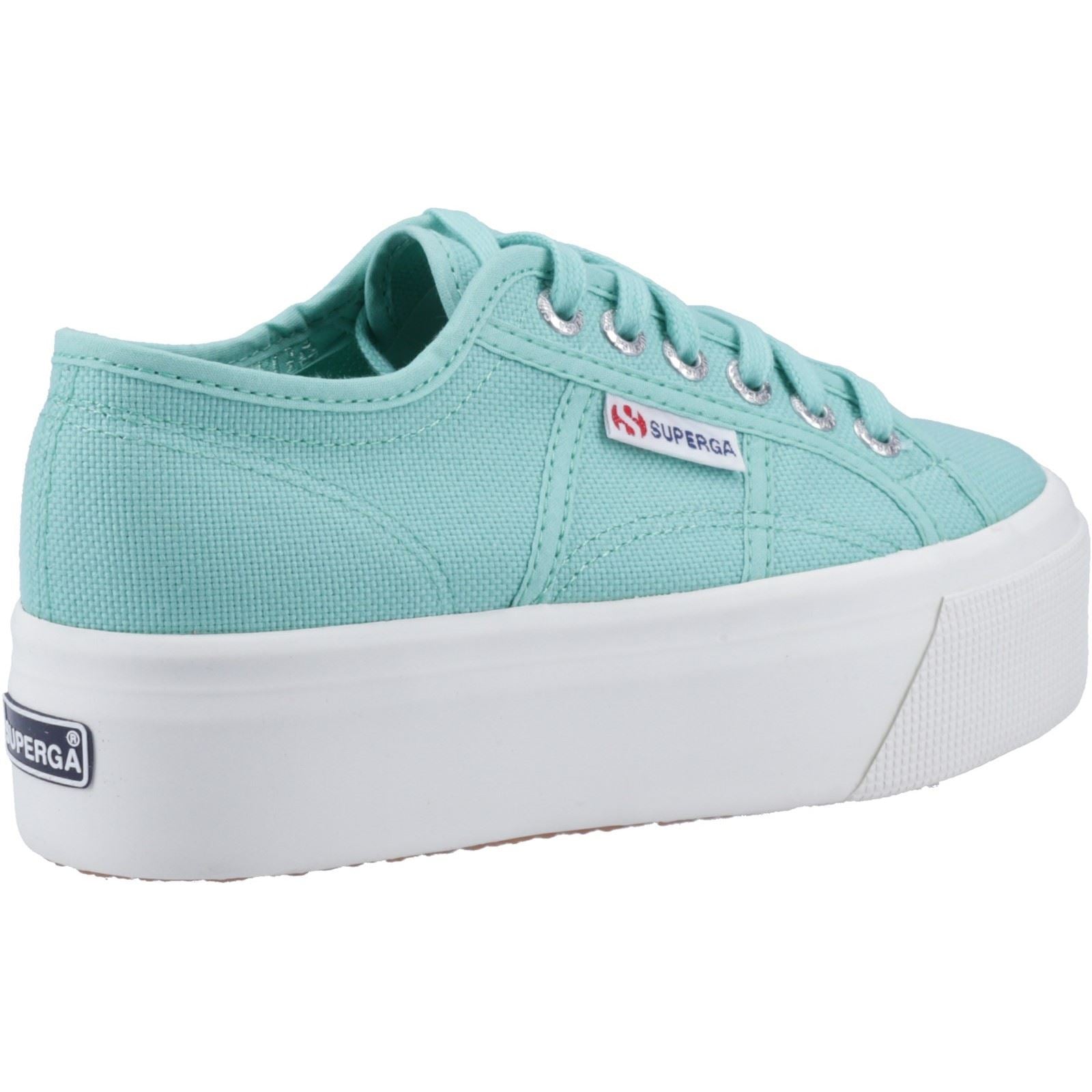 Superga 2790 Linea Up And Down 100% Baumwolle Damen Grüne Wasserschuhe