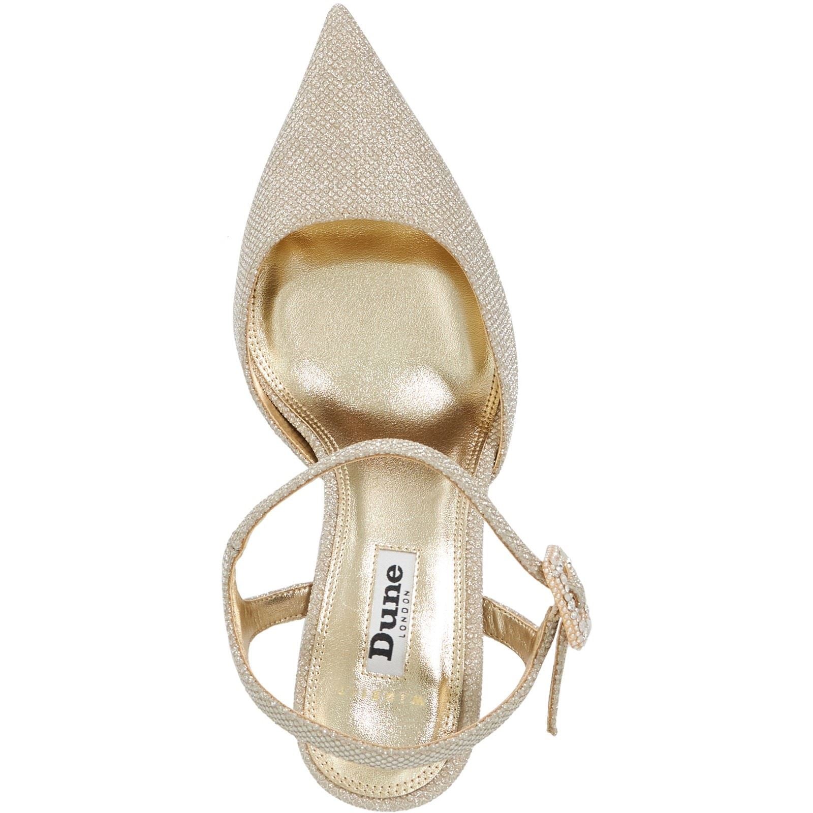 Dune Channel Wide Fit Damenschuhe In Gold