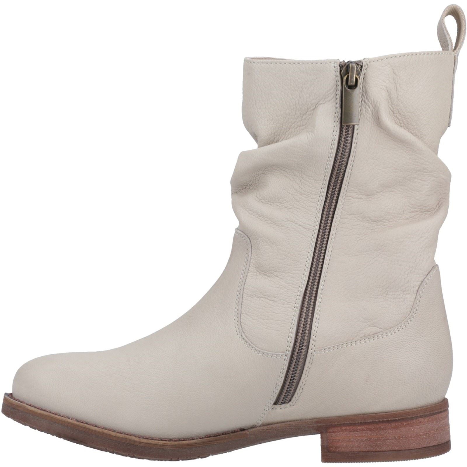 Hush Puppies Emilia Leder Damen Nude Stiefel