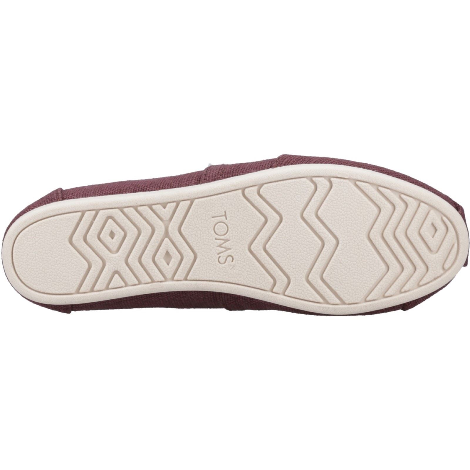 TOMS Alpargata Jute Damen Espadrilles In Burgunderrot