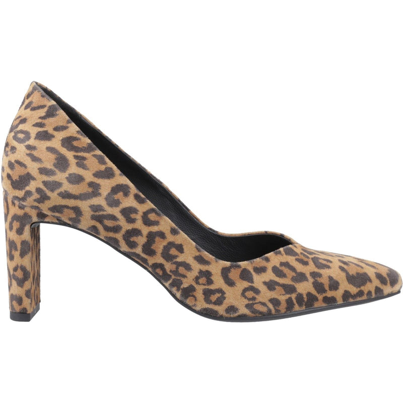 Hush Puppies Olivia Damen Wildleder Leoparden Runde Pumps