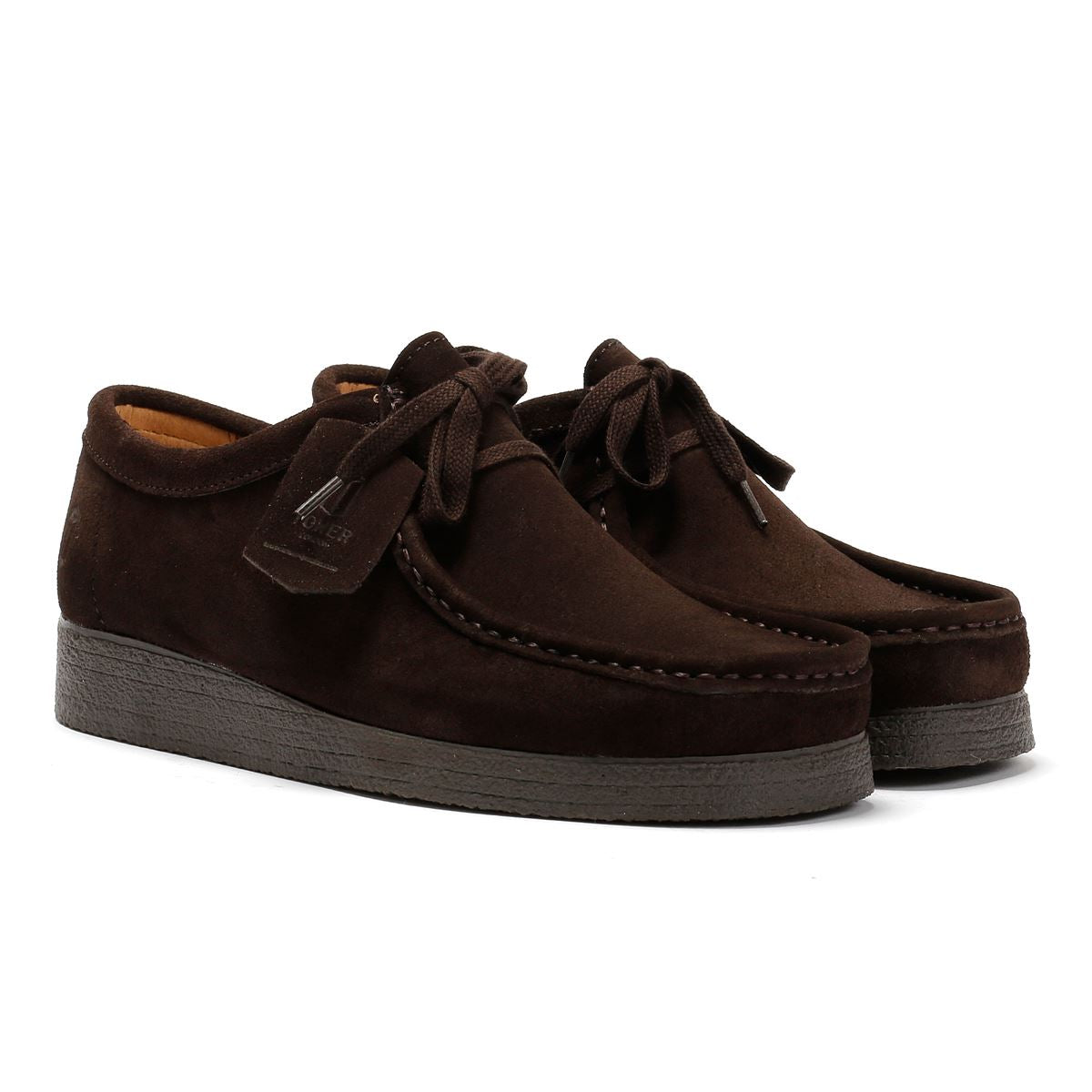 Tower Footwear Apache Wildleder Herren Braune Schnürschuhe