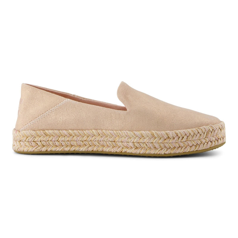 TOMS Carolina Damen Espadrilles Aus Leder In Blassrosa