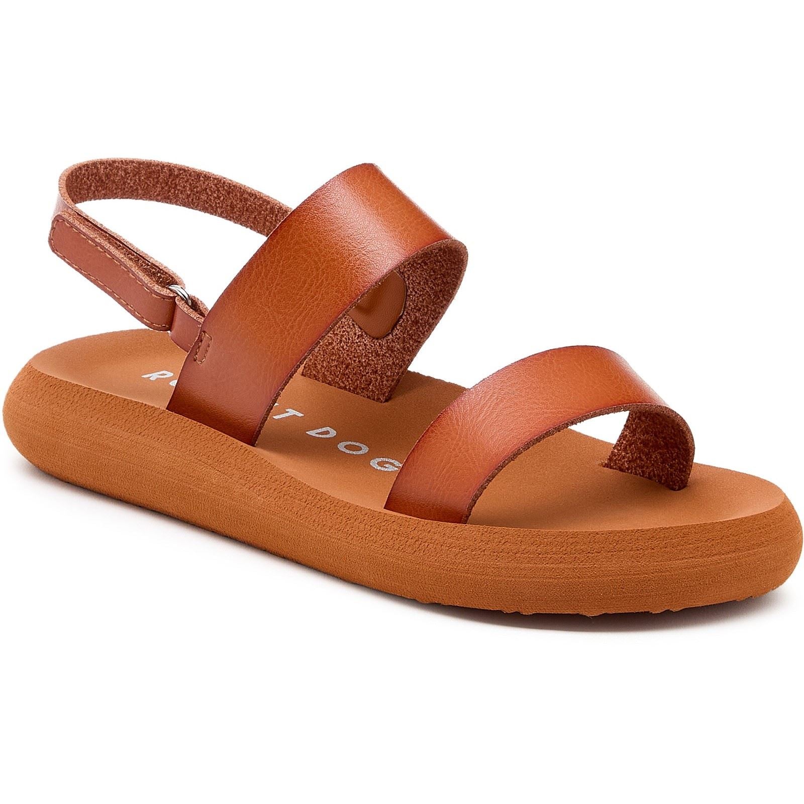 Rocket Dog Sunshine Damen Sandalen In Cognac Aus Textil