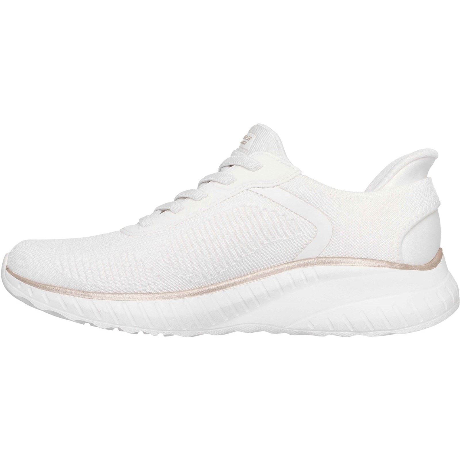 Skechers BOBS Sport Squad Chaos Textil Damen Sneakers In Weiß/Gold