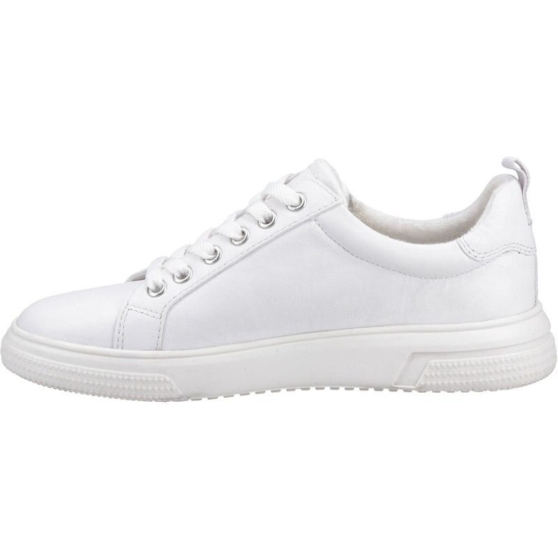 Hush Puppies Martha Damen Sneaker Aus Weißem Leder