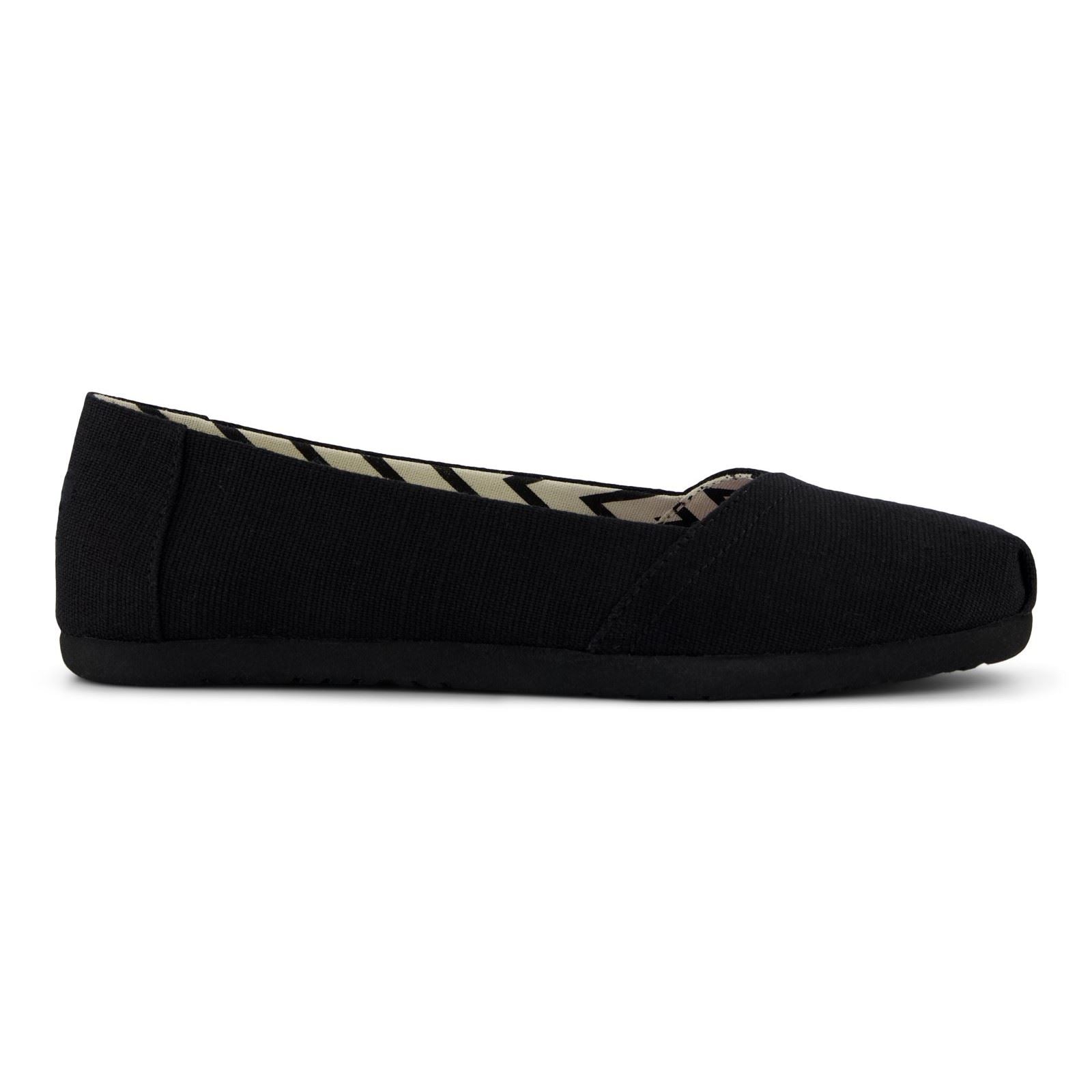 TOMS Alpargata Ballet Textile Damen Schwarze Farbe Espadrilles