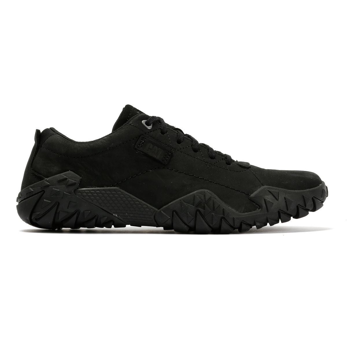 Caterpillar Gridlock Lo Tumbled Nubuck Herren Schwarze Schnürschuhe
