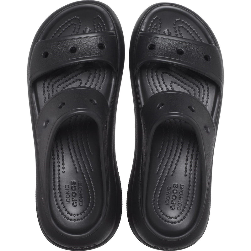 Crocs Classic Crush Damen Clogs Aus Thermoplast In Schwarz