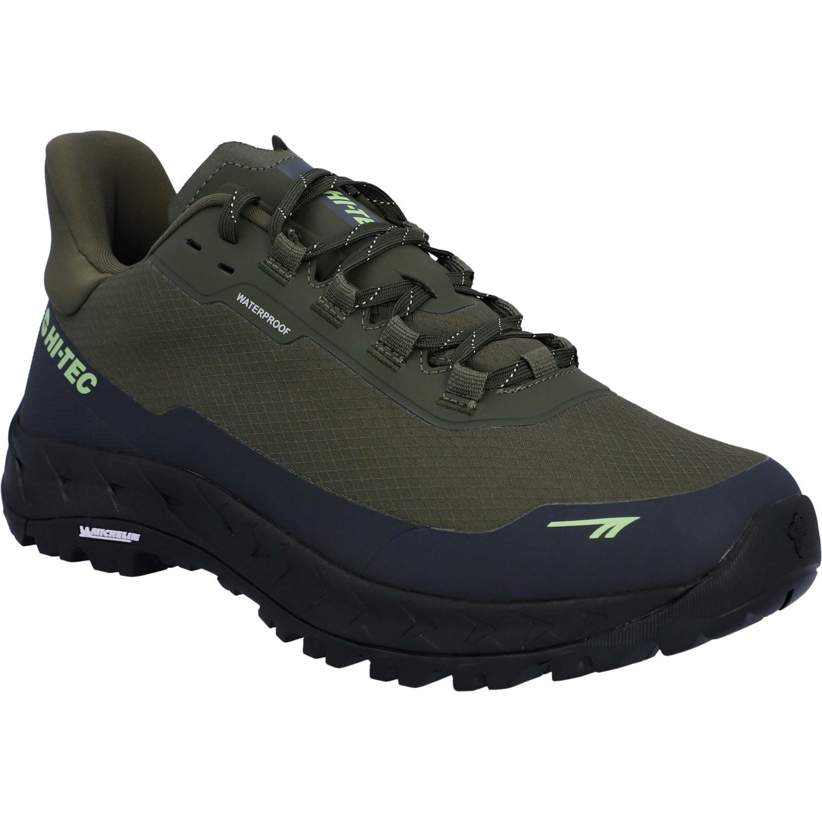 Hi-Tec ALTITUDE LITE WP Herren Wanderstiefel aus Polyester in Olive Night/Anthrazit/Gelb