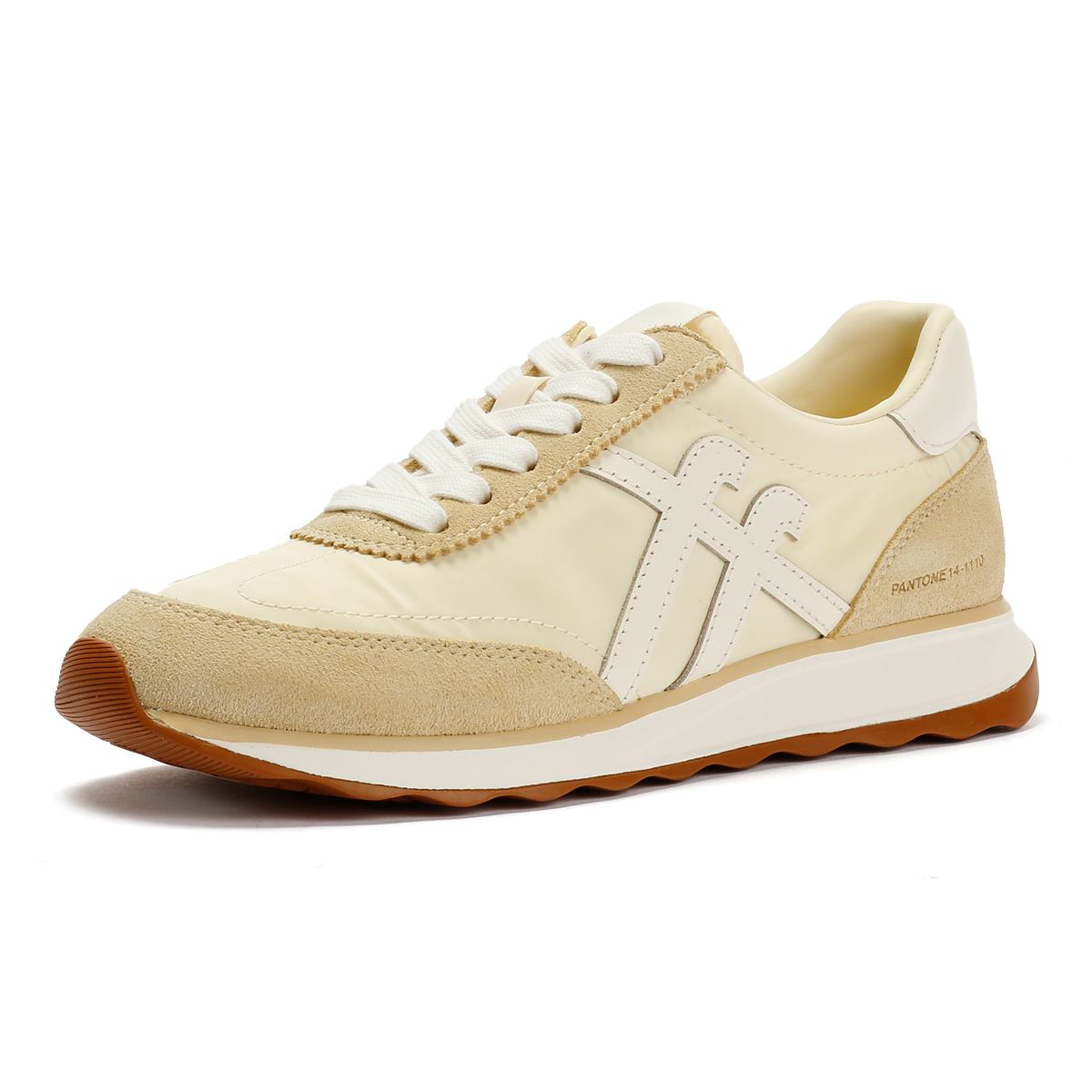 FitFlop X Pantone Retro-Q Wildleder Damen Gelbe Sneaker