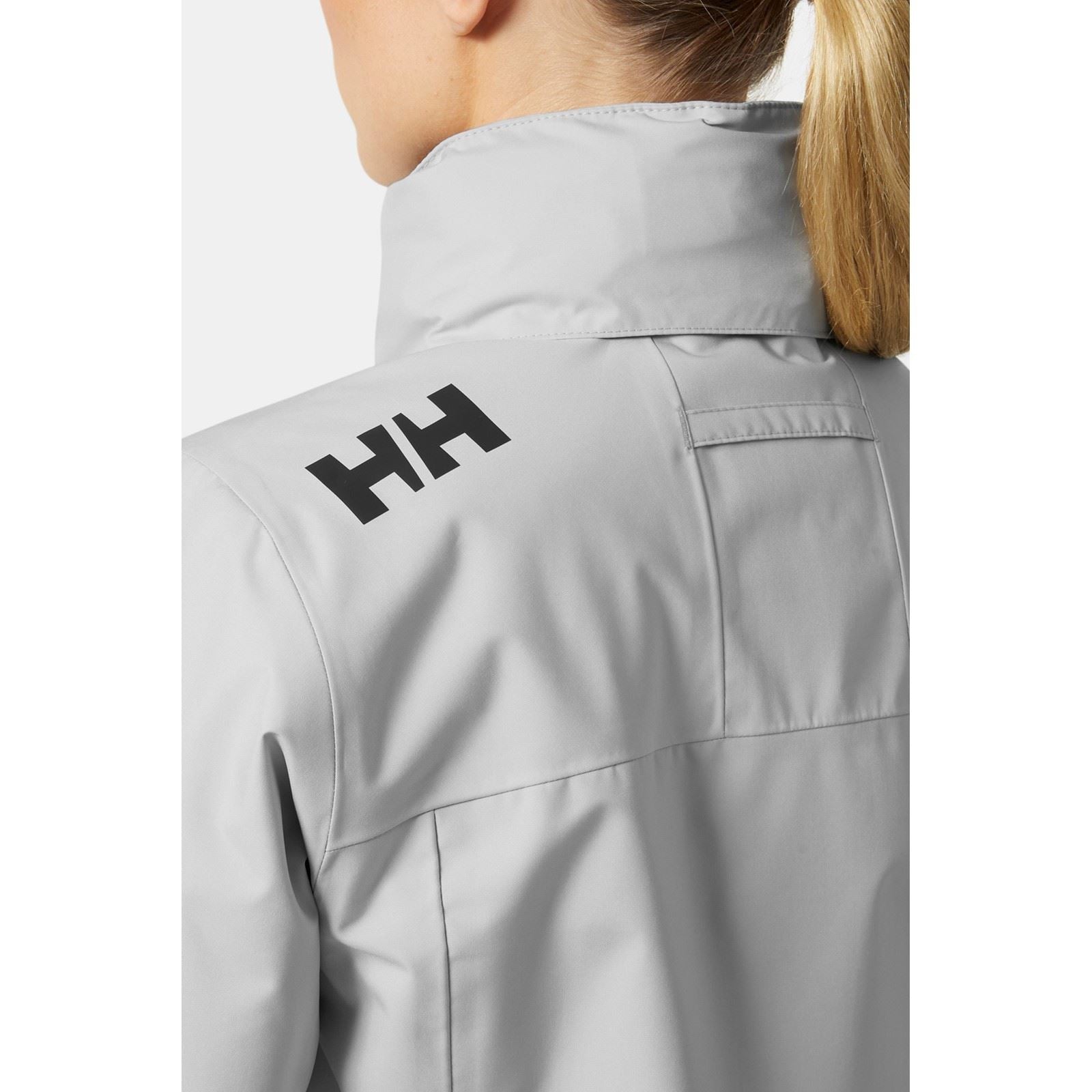 Helly Hansen Sport Crew Hooded Midlayer Sailing 2.0 Damen Graue Segeljacke