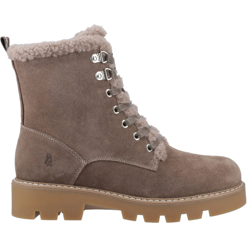 Hush Puppies Aurelia Damen Wildleder Winter Stiefeletten in Taupe