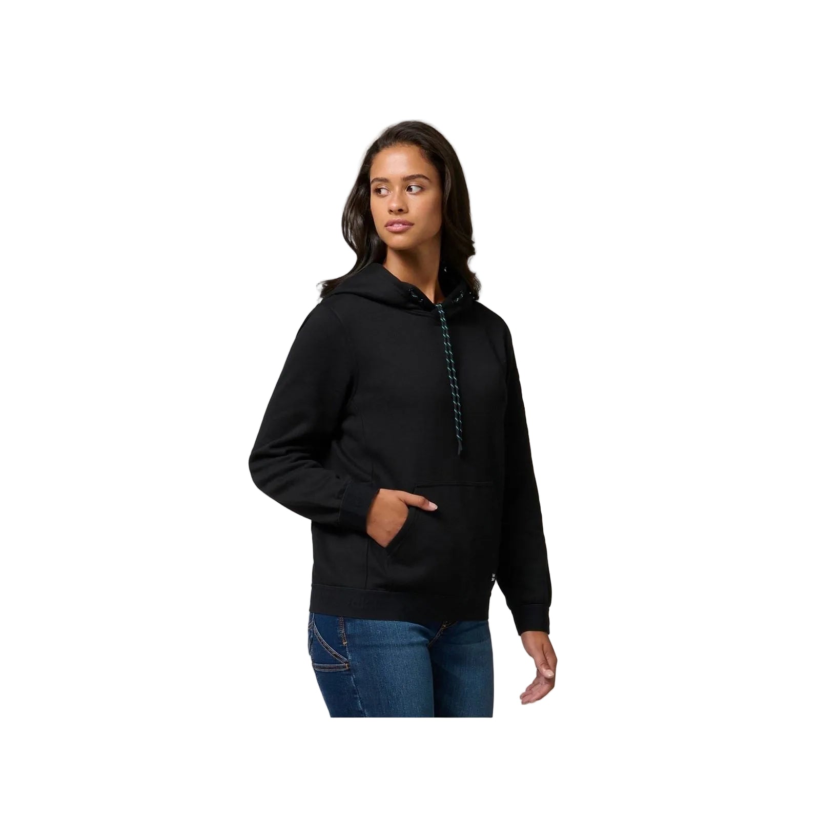 Hard Yakka Gladiator Baumwolle Damen Schwarz Kapuzenpullover