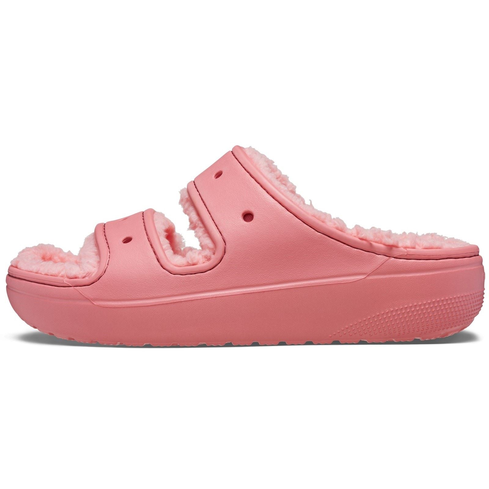 Crocs Classic Cozzzy Damen Sandalen Aus Thermoplastischem Material In Heißem Rosa