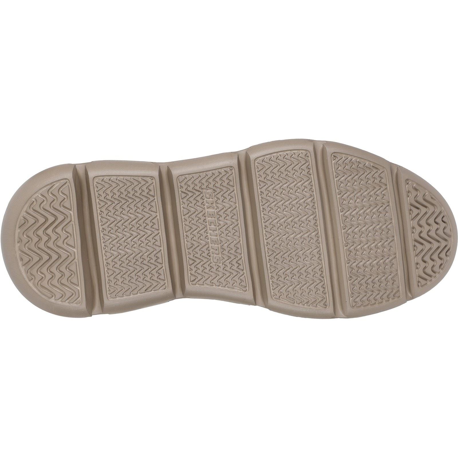 Skechers Garza Duran Herren Sneaker Aus Taupefarbenem Leder