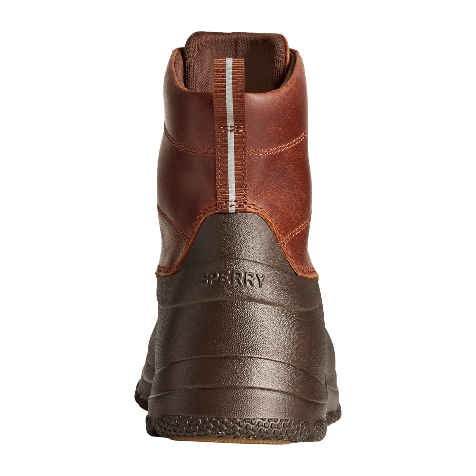 Sperry Duck Float Lederbraune Gummistiefel