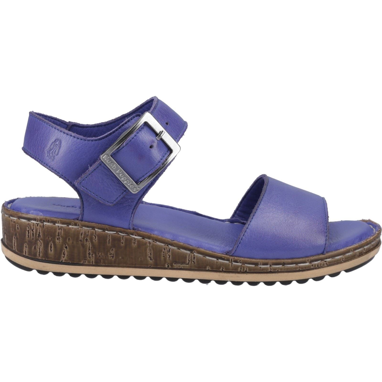 Hush Puppies Ellie Damen Sandalen Aus Leder In Indigoblau