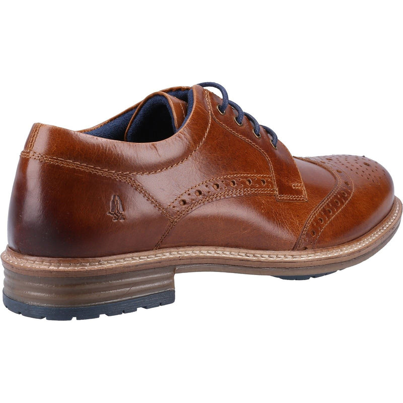 Hush Puppies Jayden Leder-Herren-Tan-Brogues-Schuhe