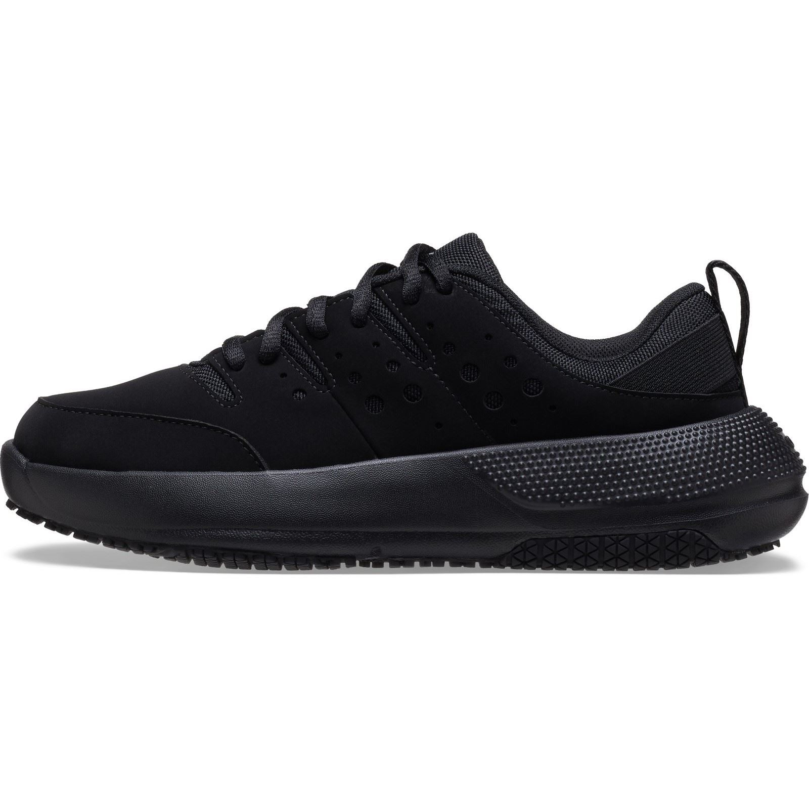 Crocs On the Clock Polyurethan Damen Sneaker In Triple Black