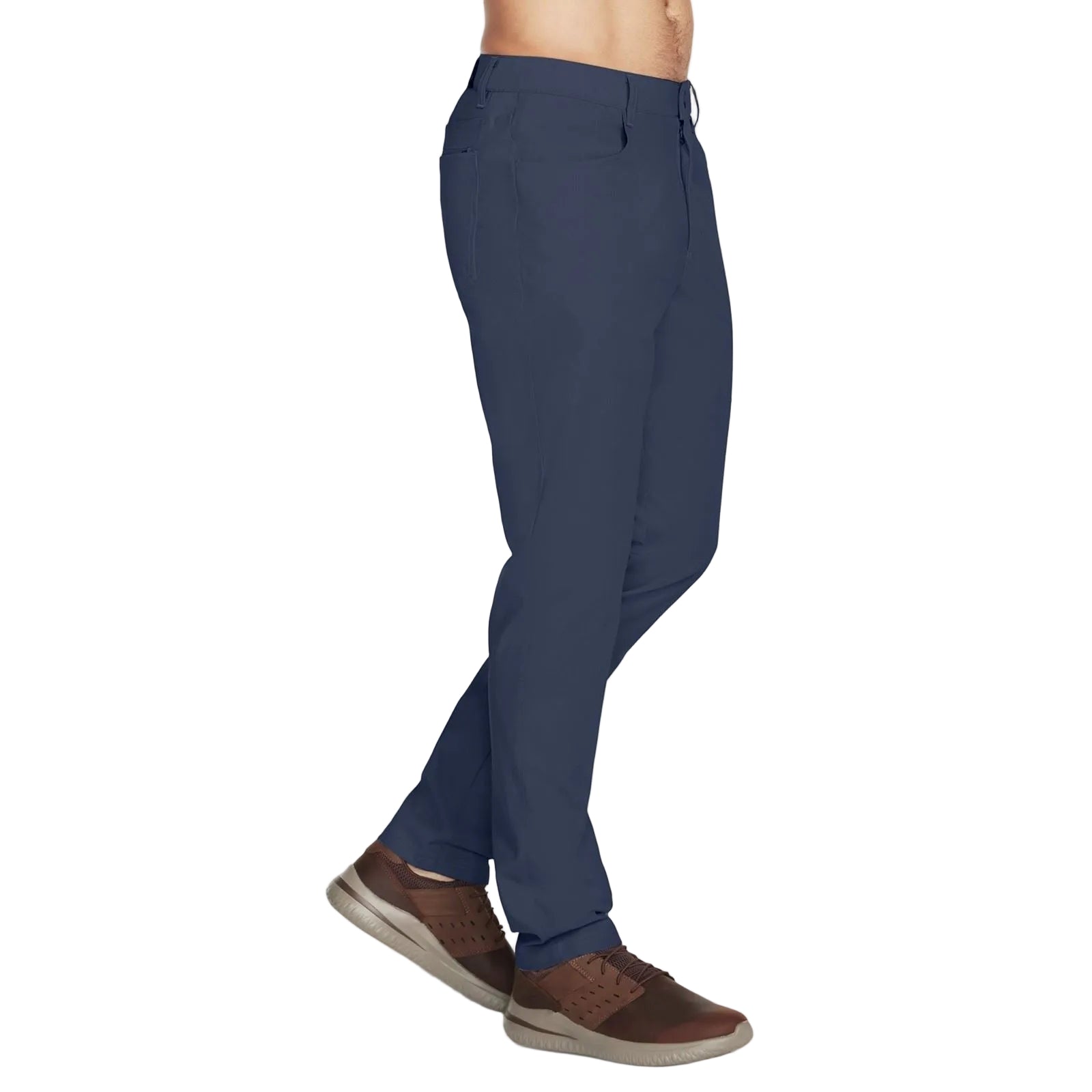 Skechers GO WALK Premium 5 Pocket Polyester Herren Graue Chino-Hose