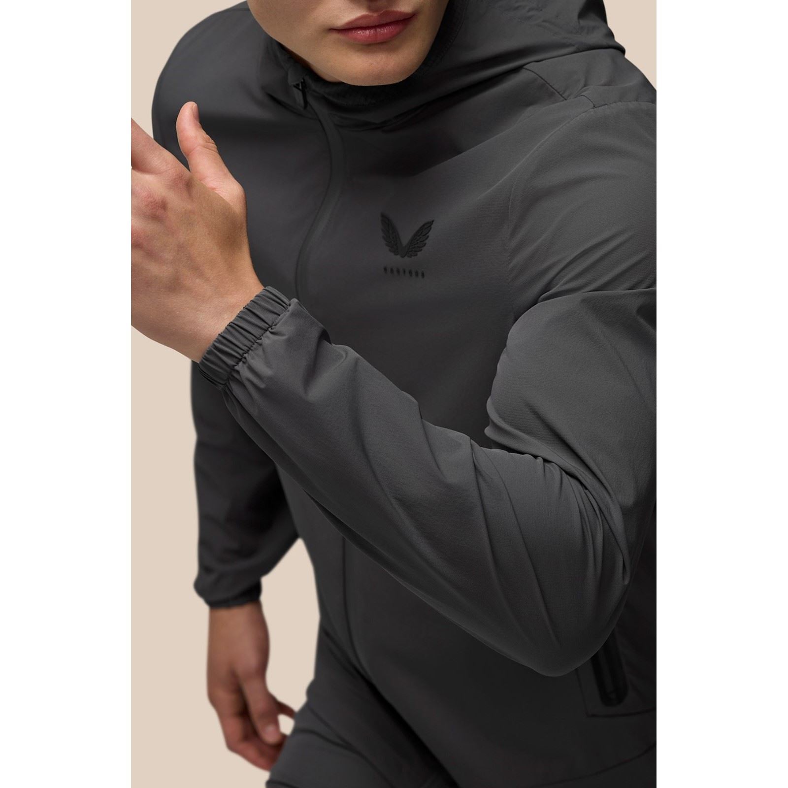Castore Lightweight Flex Jacket Herren Graue Trainingsjacken