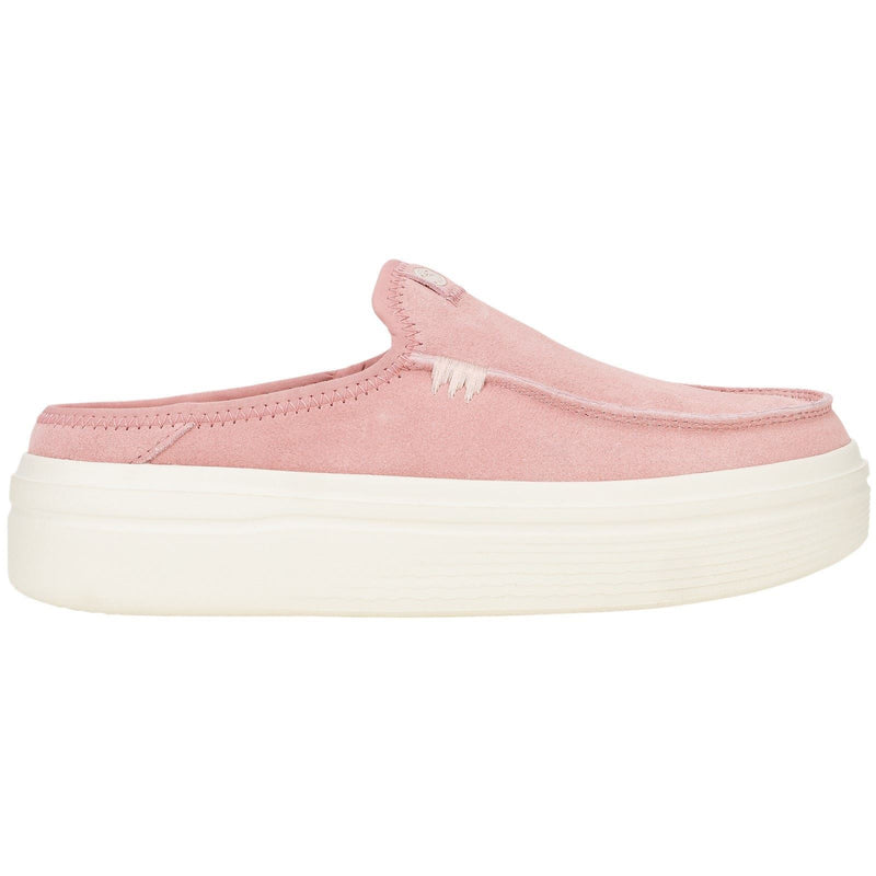 HEYDUDE Austin Lift Classic Damen Pantoletten Aus Leder Mit Rosettenapplikation