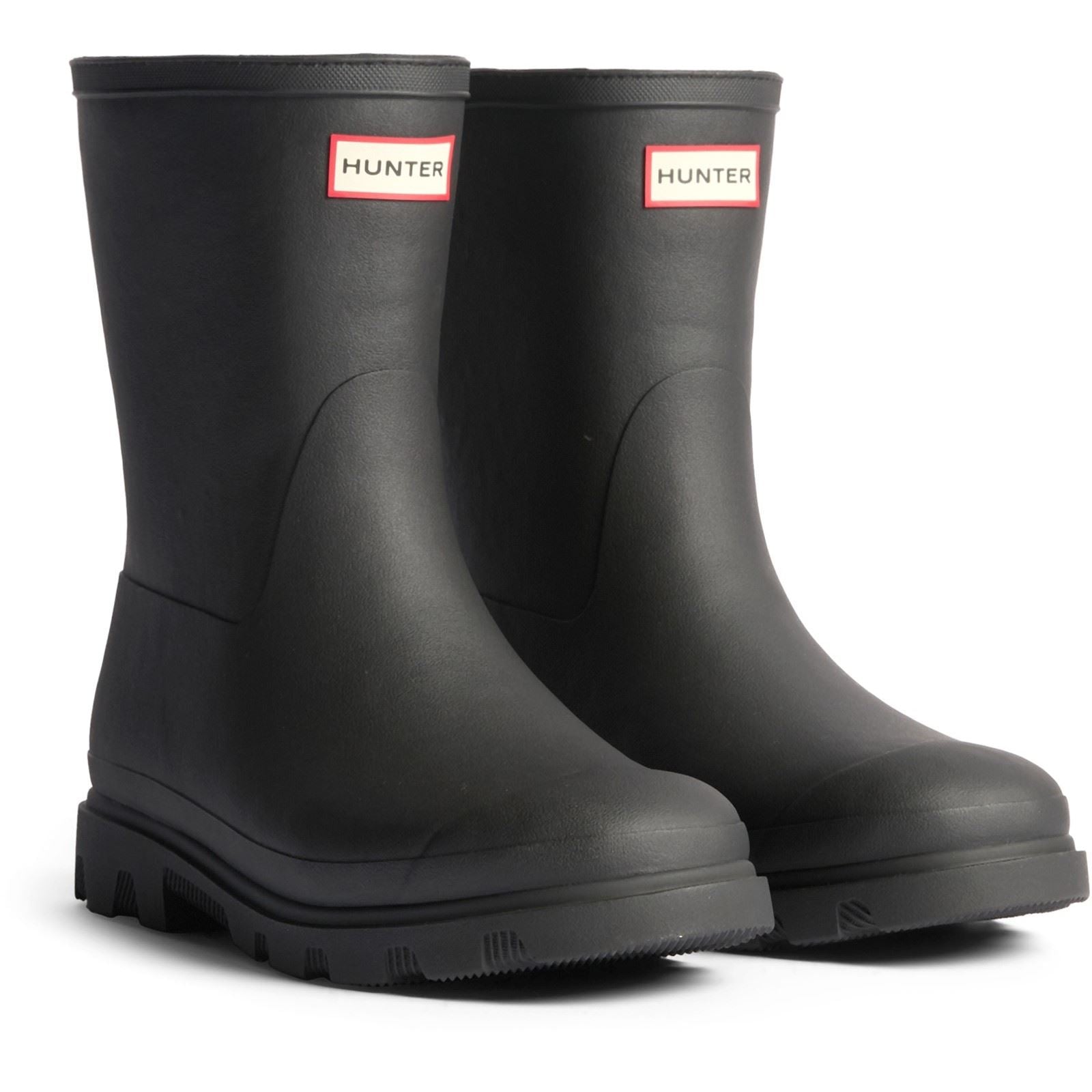 Hunter Downpour Short Insulated Gummi Damen Schwarze Farbe Gummistiefel