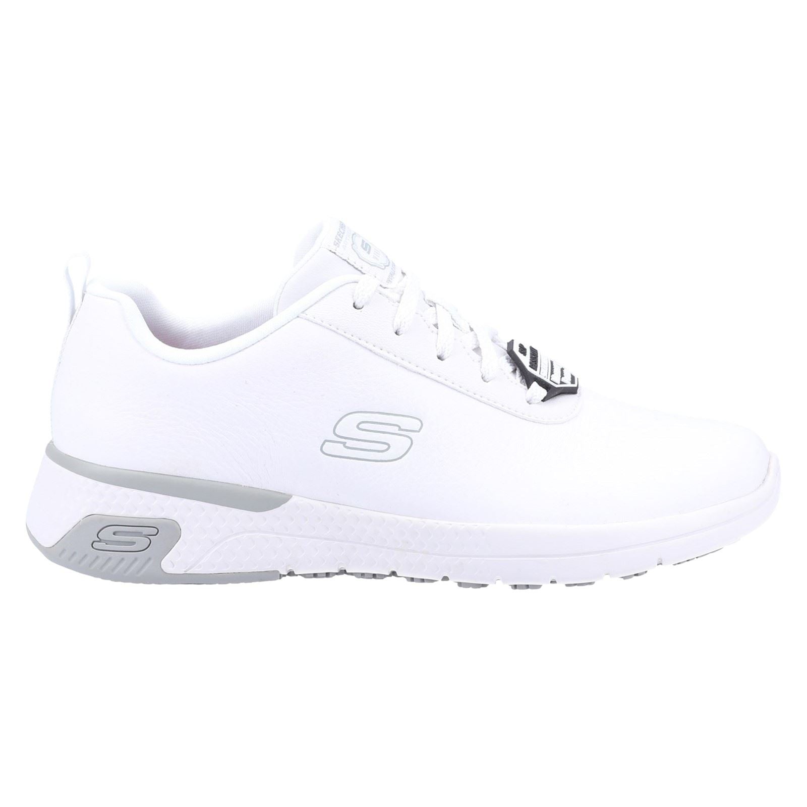 Skechers Workwear Marsing Gmina Leder Damen Weiße Sicherheitssneaker