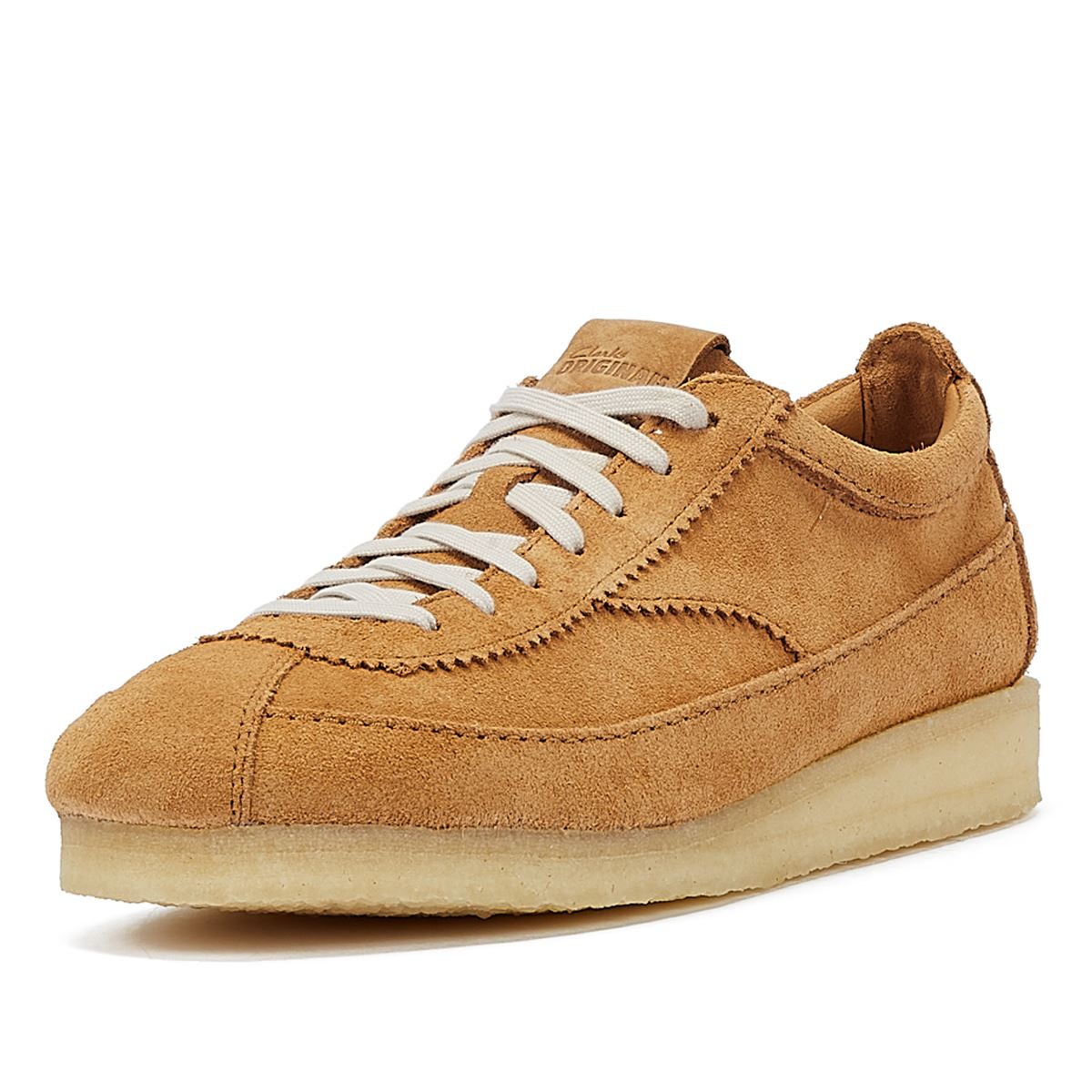 Clarks Originals Wallabee Tor Suede Herren-Schnürschuhe Aus Wildleder In Mittlerem Tan.