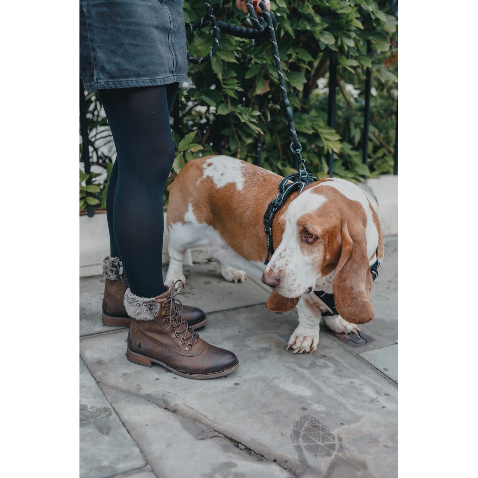 Hush Puppies Effie Kunstpelz Damen Braune Stiefel
