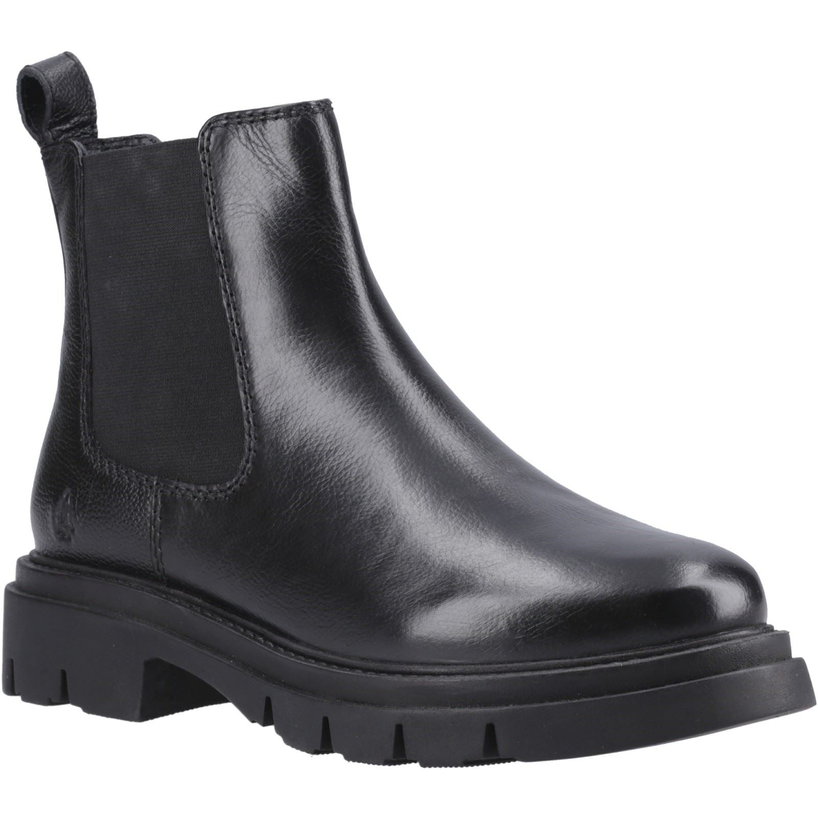 Hush Puppies Raya 2 Leather Chelsea Damen Chelsea Stiefel Aus Schwarzem Leder