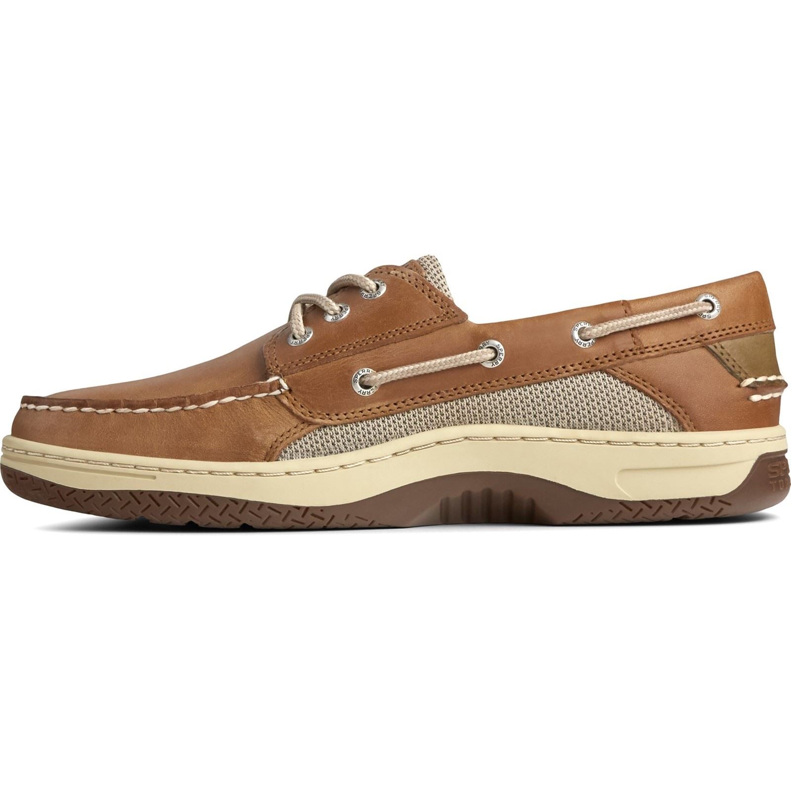 Sperry Billfish 3 Eye Herren Bootsschuhe Aus Leder In Beige
