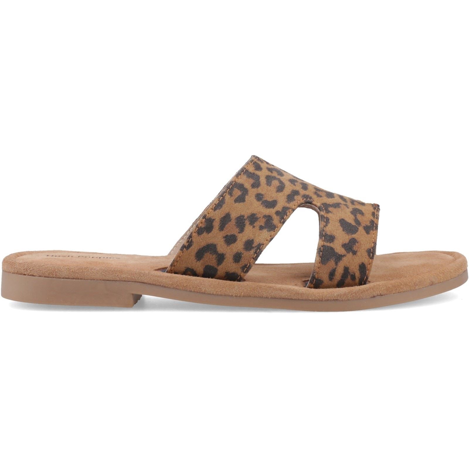 Hush Puppies Azalea Mule Leder Damen Leoparden Sandalen