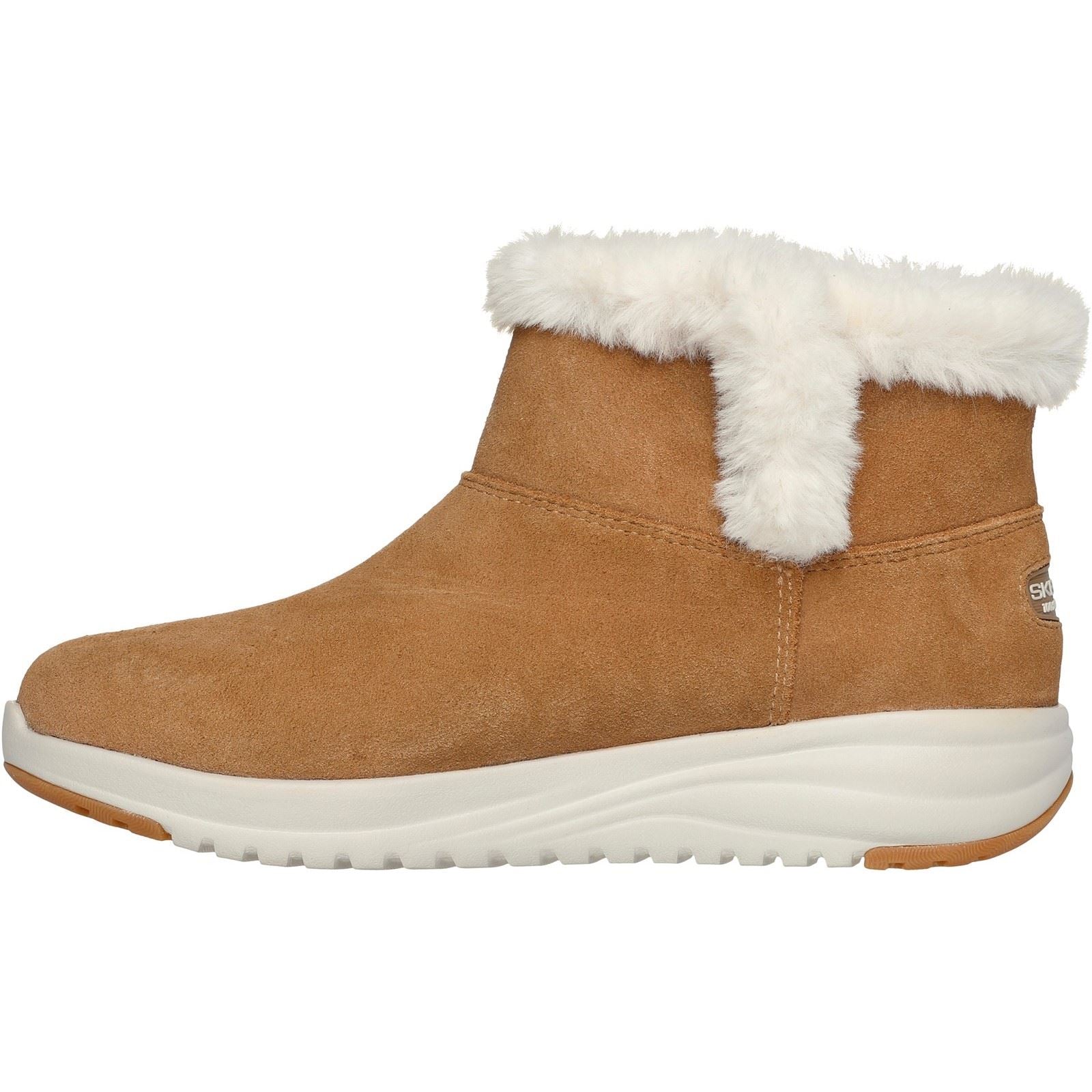 Skechers On-the-GO Stellar - Cozy Step Unterwegs Stellar - Gemütliche Schrittlederdamenstiefel In Kastanienbraun