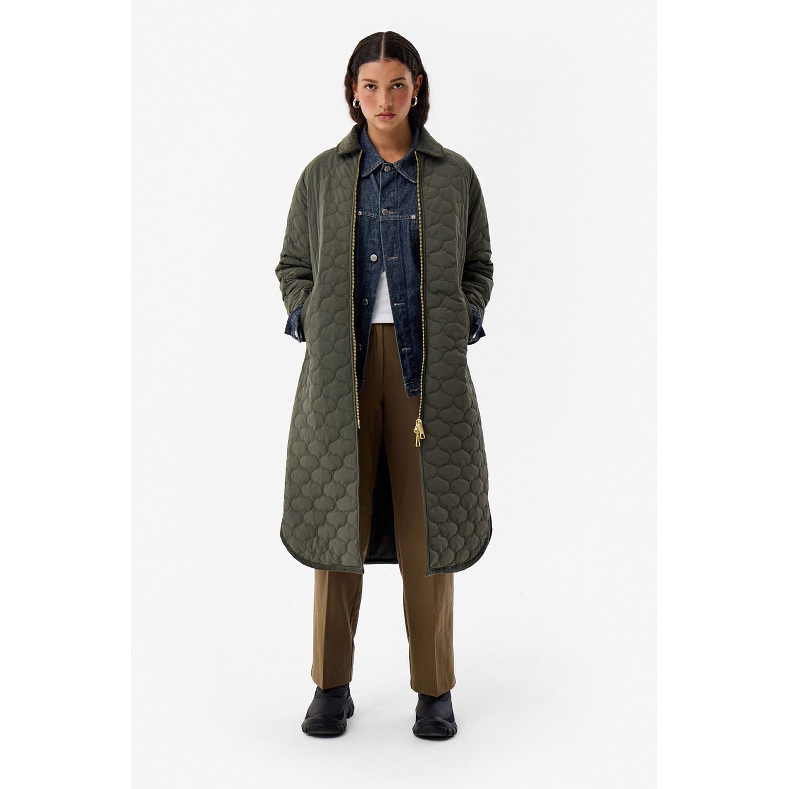 Hunter Fionn Long Damen Dunkeloliv