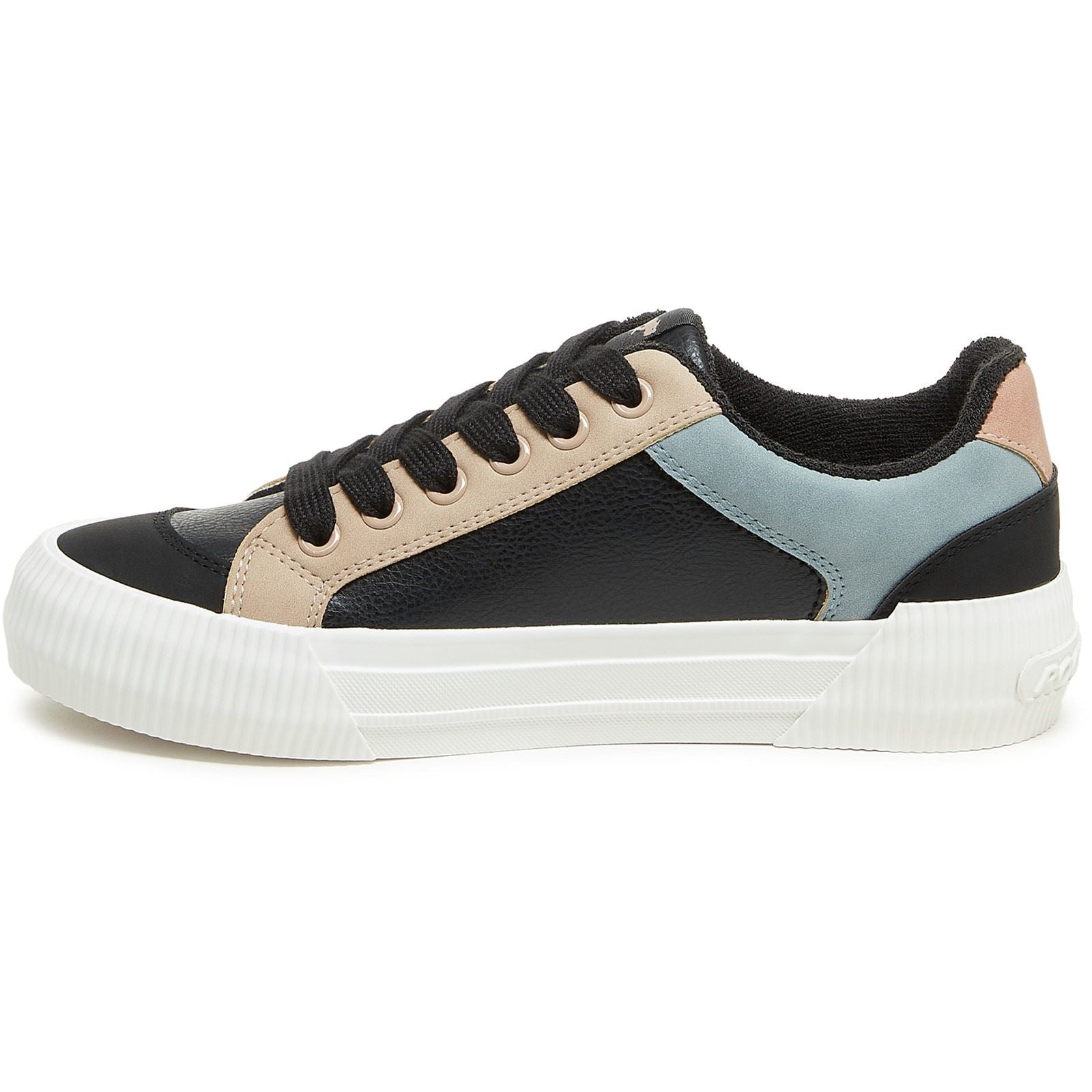 Rocket Dog Cheery Blocked Sporty Damen Schwarze Kombi Sneakers