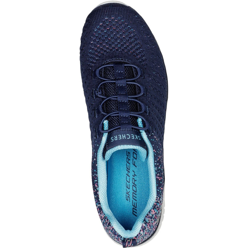 Skechers Virtue Textile Damen Sneaker In Marineblau/Blau