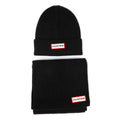 Hunter Jura Beanie Hat/Scarf Boxset Acrylschwarz