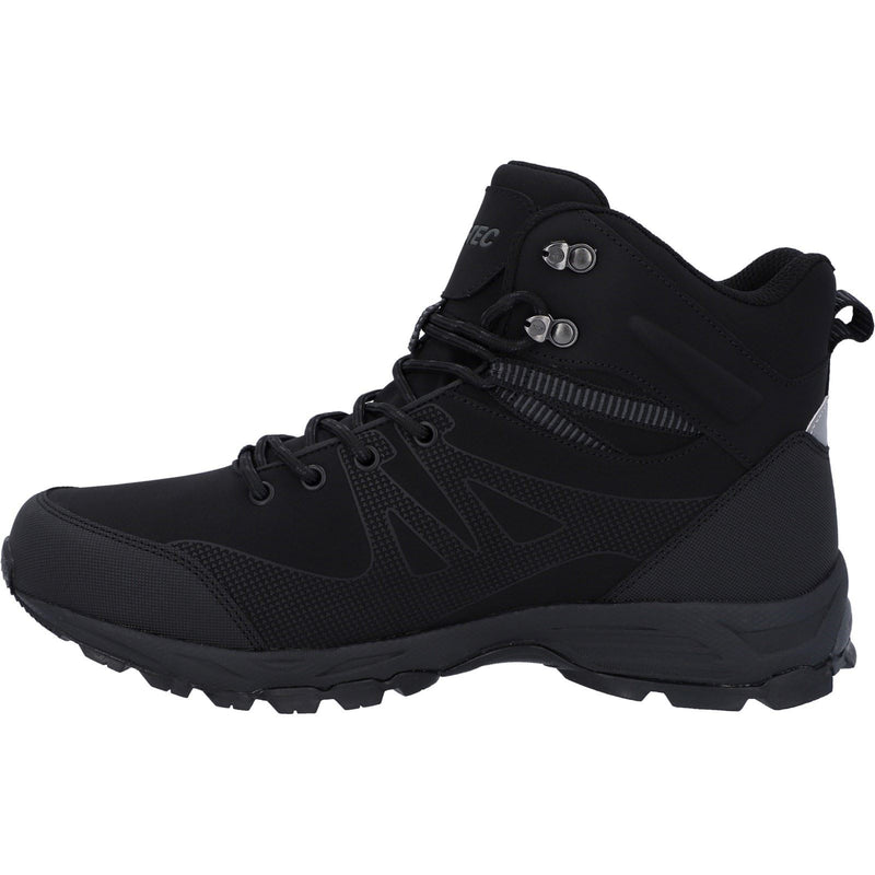 Hi-Tec Jackdaw Mid WP Herren Wanderstiefel Aus Polyester In Schwarz/Carbon Grau