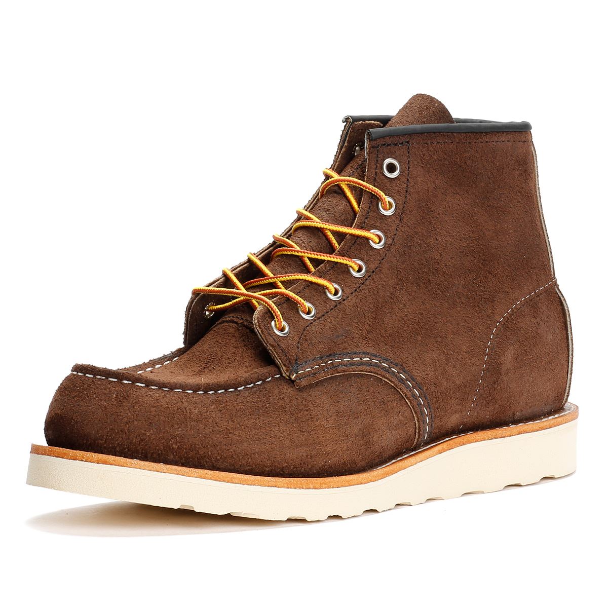 Red Wing 8836 6 Inch Moc Toe Wildleder Herren Braune Stiefel