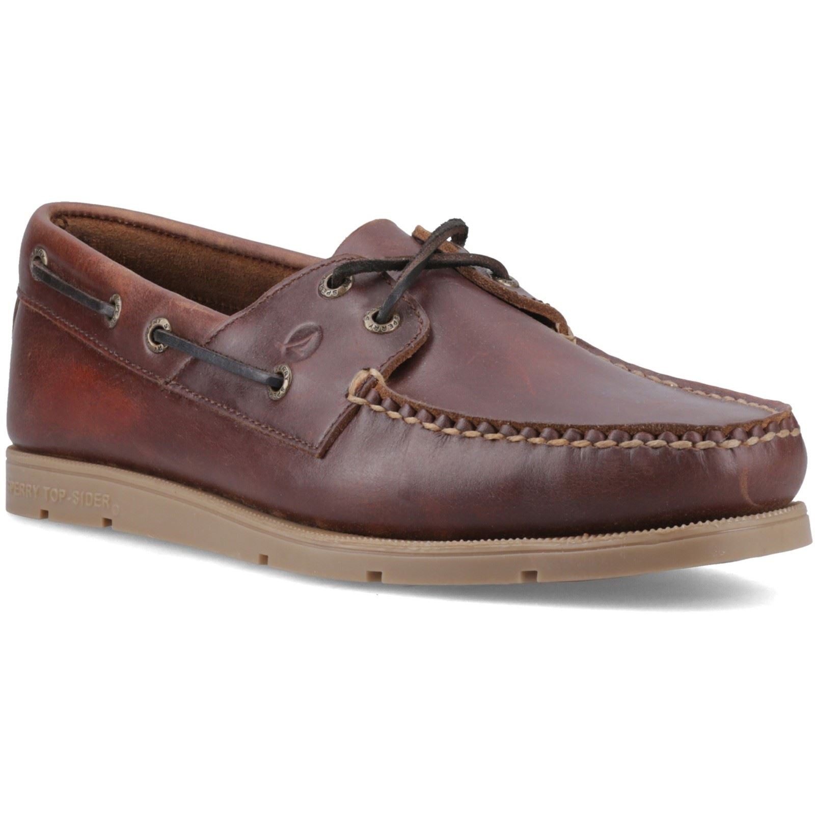 Sperry Oakland 2 Eye Boat Leder Herren Braune Bootsschuhe