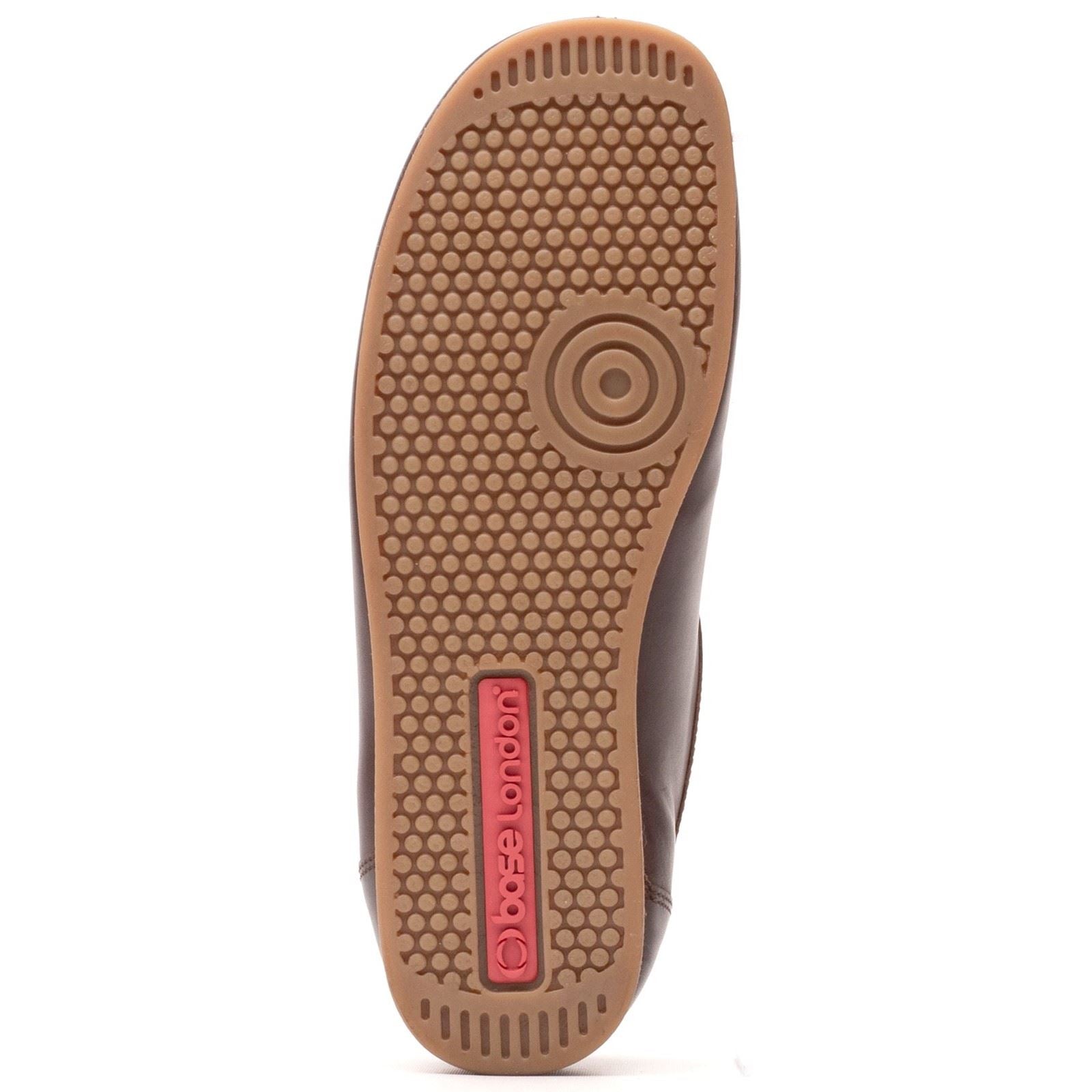 Base London Koko Leder Herren Kastanienfarbene Mokassinschuhe