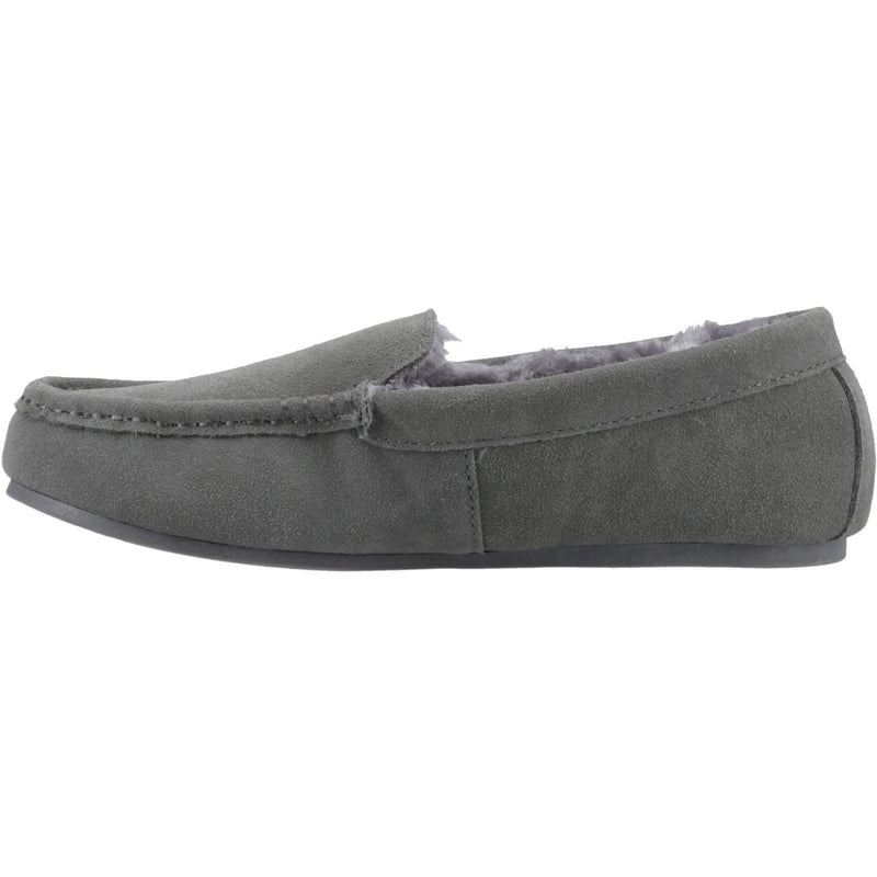 Hush Puppies Annie Mocassin Damen Hausschuhe aus Wildleder in Grau