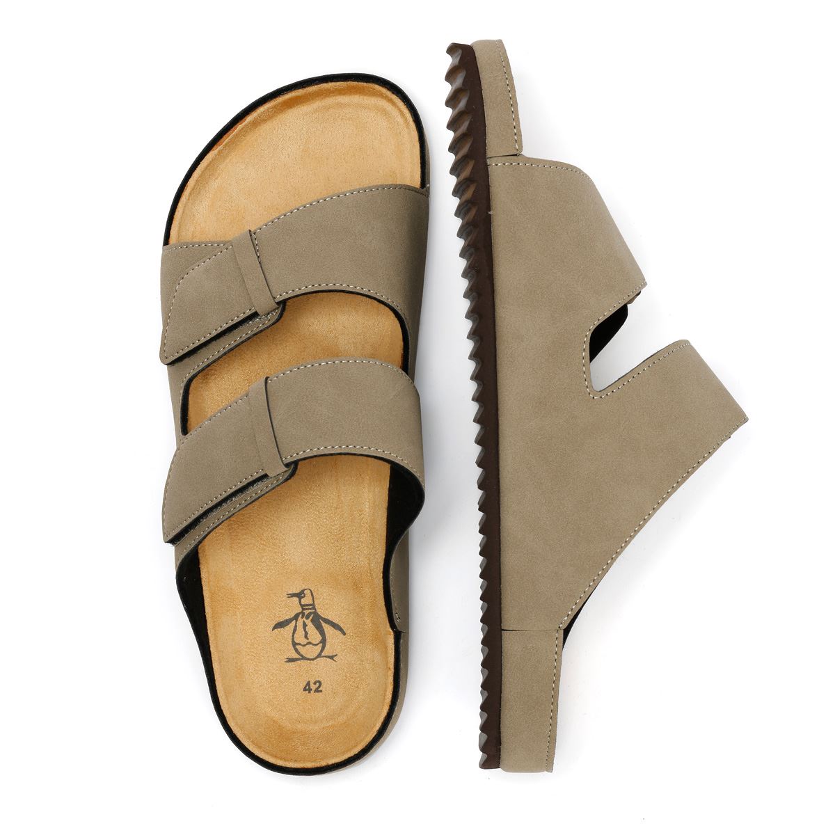 Penguin Panache Herren Beigen Sandalen
