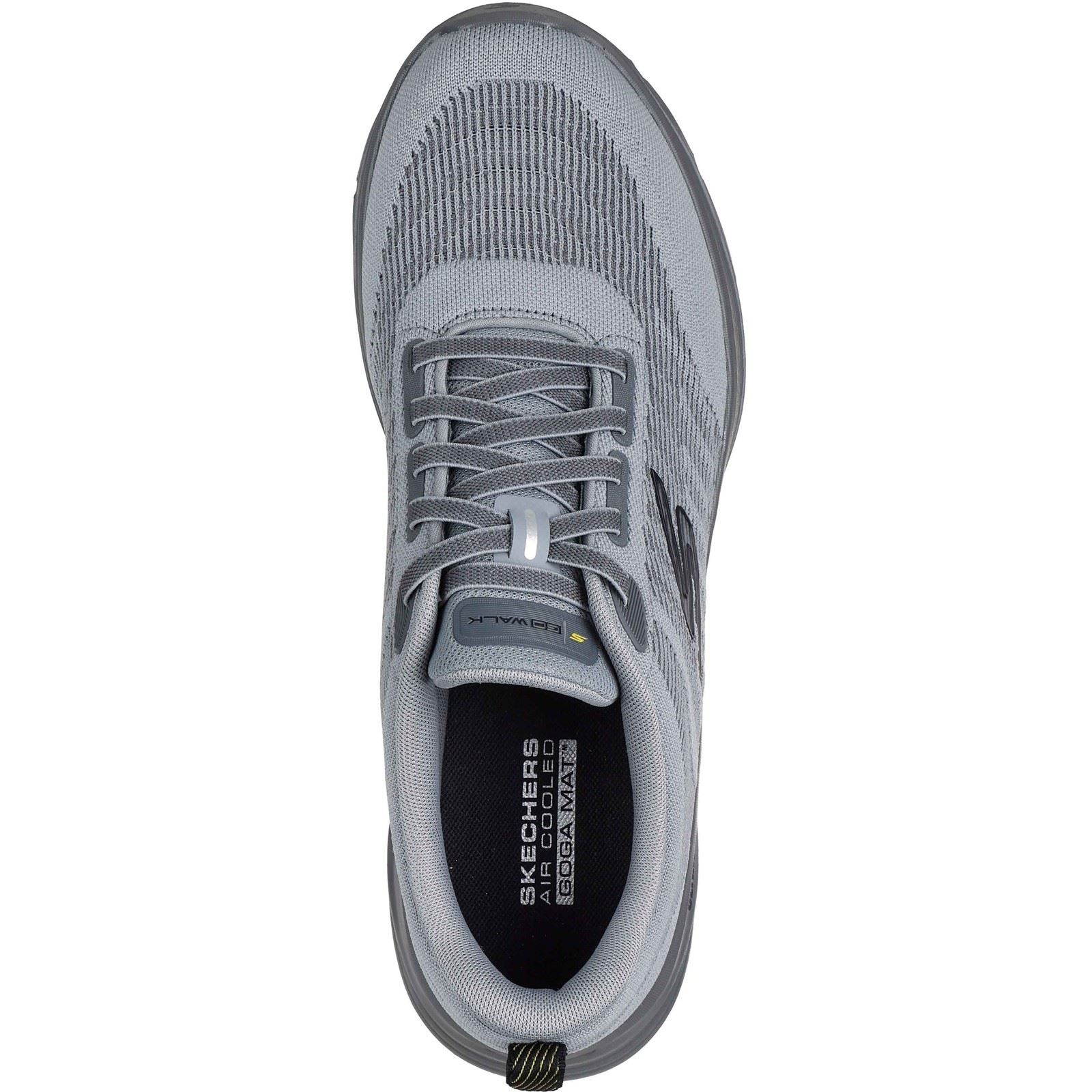 Skechers GO Walk 8 Day Textil Herren Sneakers In Grau/Gelb