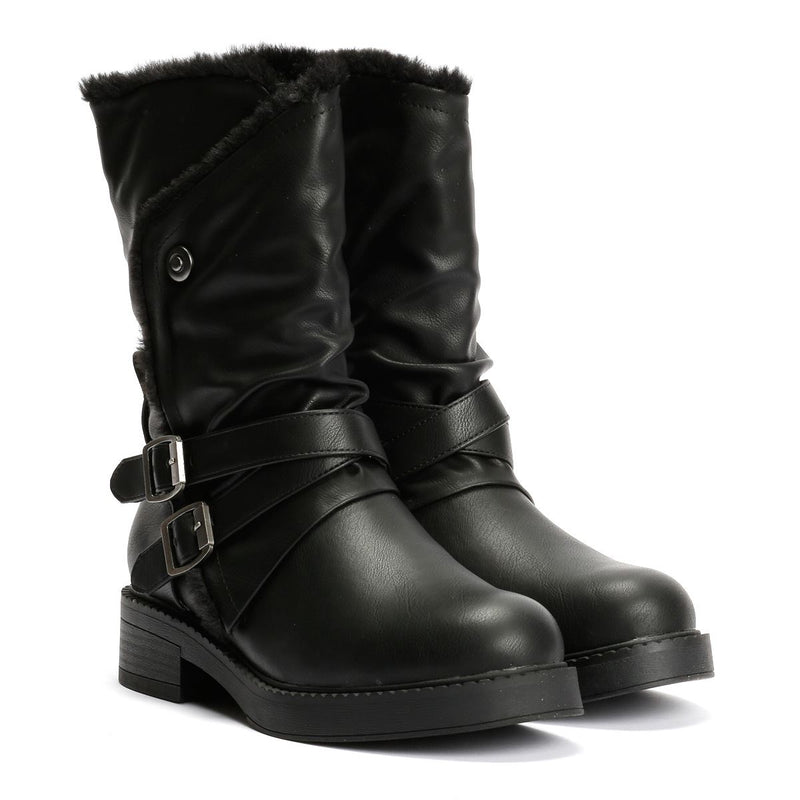 Blowfish Malibu Voyage Cozy Damen Schwarze Stiefel