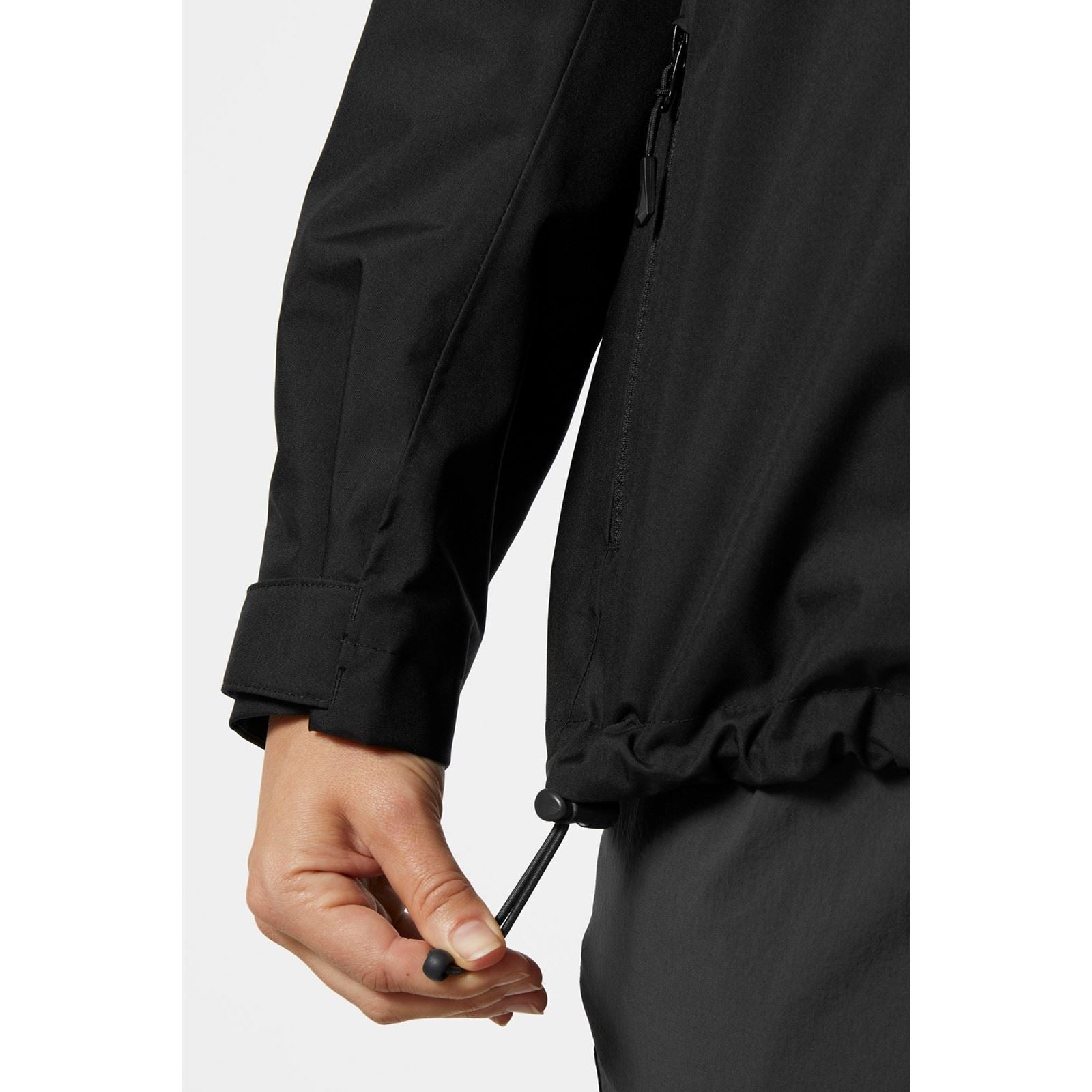 Helly Hansen Sport Crew Hooded Midlayer Sailing Jacket 2.0 Damen Schwarze Segeljacke
