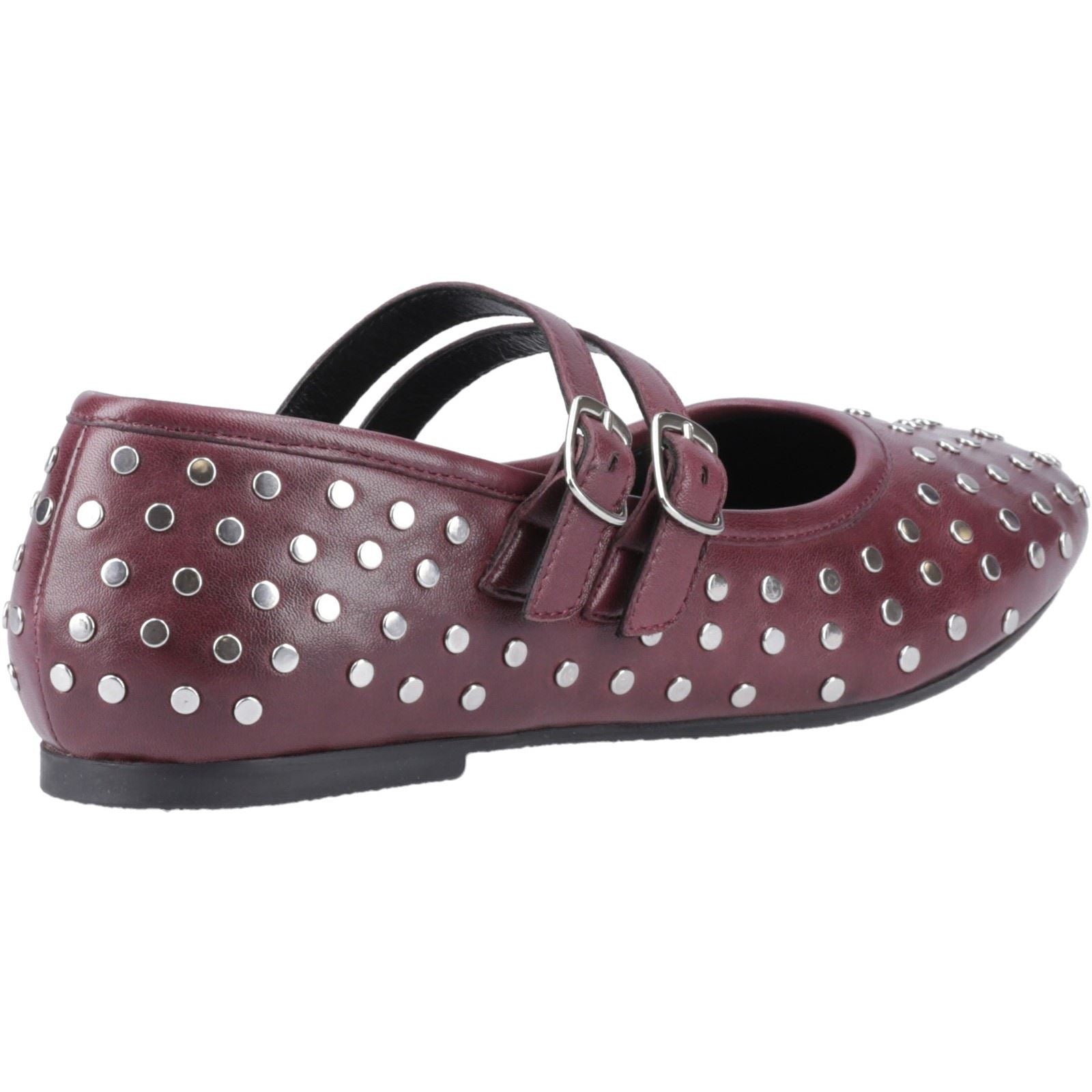 Hush Puppies Nixie Damen Lila Lederschuhe