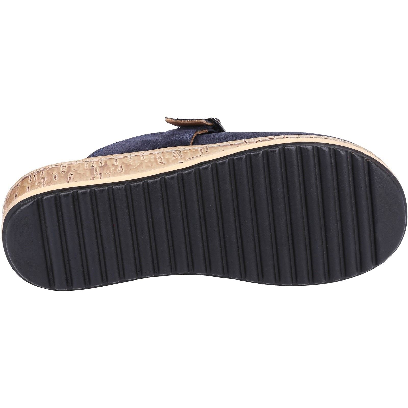 Hush Puppies Sorcha Mule Damen Sandalen Aus Dunkelblauem Wildleder